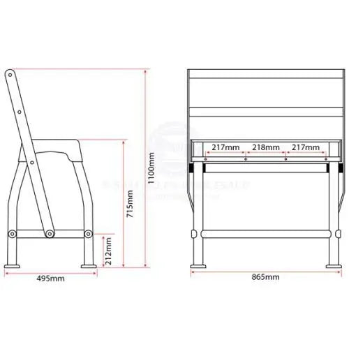 RELAXN CENTRE CONSOLE - LEANING POST - FLIP BACK SMALL